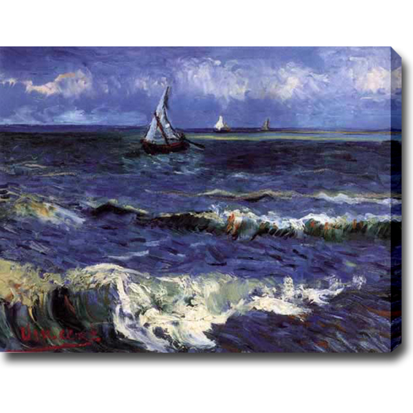 Seascape near Saintes-Maries-Vincent Van Gogh oil on canvas - Click Image to Close
